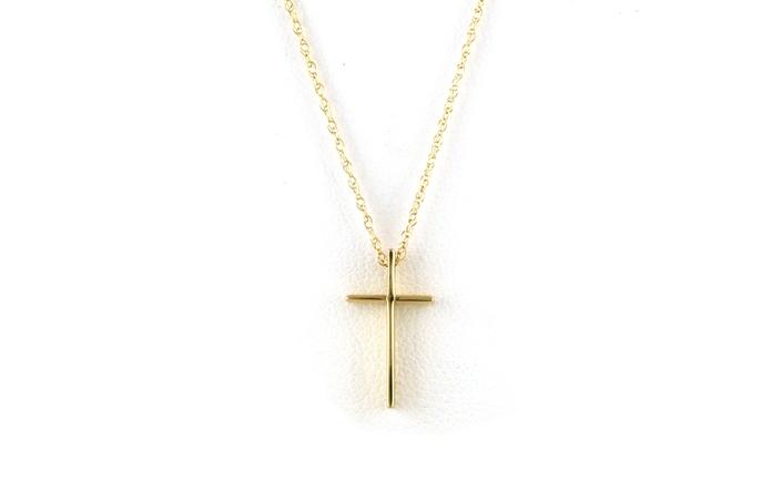 content/products/Swedged Cross Plain Necklace in Yellow Gold