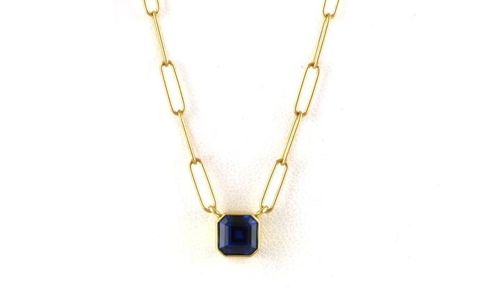 content/products/Montana Yogo Sapphire Split-Chain Paperclip Necklace in Yellow Gold (1.06ct)