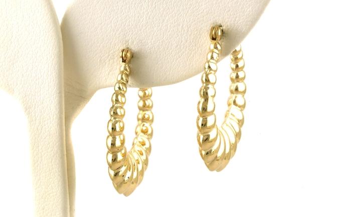 content/products/Estate Piece: Croissant Hoop Earrings in Yellow Gold