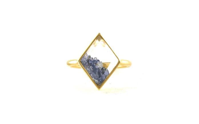 content/products/"Palmbeach" Montana Yogo Sapphire and Diamond Shaker Ring in Yellow Gold (0.87cts TWT)