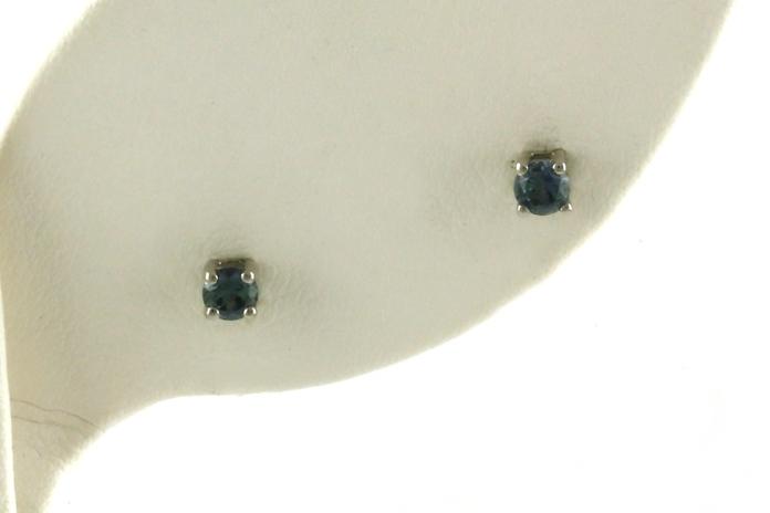 content/products/4-Prong Montana Sapphire Stud Earrings in Sterling Silver (0.25cts TWT)