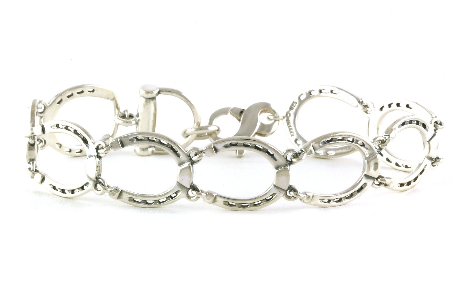 Estate Piece: Kabana Horseshoe Link Bracelet in Sterling Silver