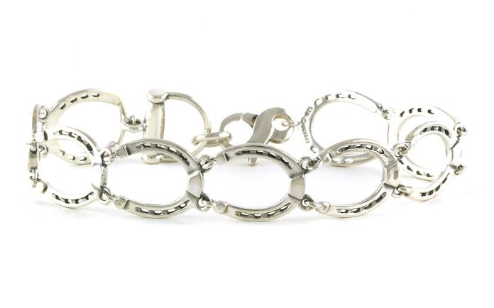 content/products/Estate Piece: Kabana Horseshoe Link Bracelet in Sterling Silver