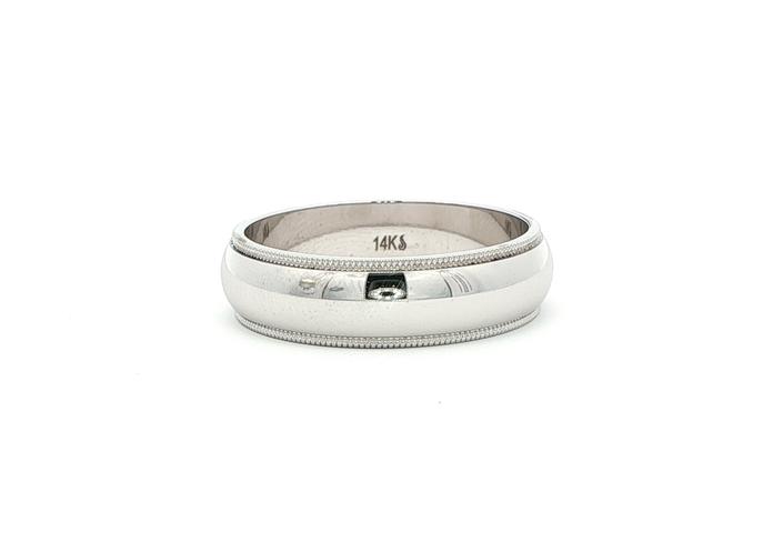 content/products/Milgrain Edge Band in White Gold
