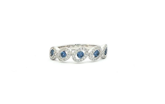 content/products/5-Stone Tilter Oval Montana Yogo Sapphire and Diamond Halo Ring in White Gold (0.65cts TWT)