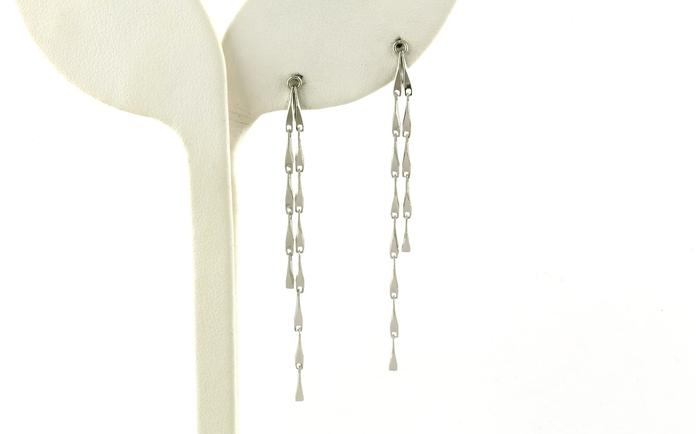 content/products/2-Strand Diamond-Cut Fancy Link Chain Stud Earrings in Sterling Silver