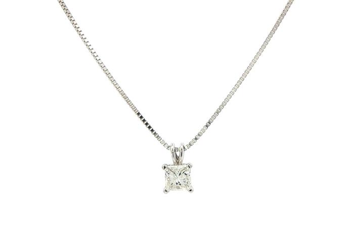 content/products/4-Prong Rabbit Ear Diamond Solitaire Necklace in White Gold (0.79ct)