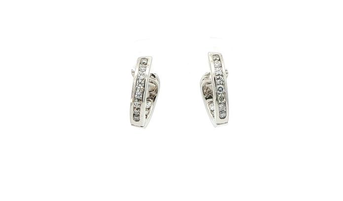 content/products/Estate Piece: Tiffany & Co Inside Outside Diamond Huggie Earrings in Platinum (0.50cts TWT)