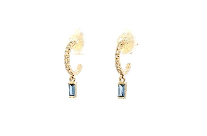 content/products/Montana Yogo Sapphire and Diamond Pave Hoop with Dangle Earrings in Yellow Gold (0.34cts TWT)