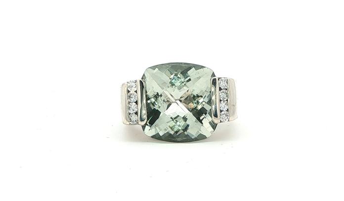 content/products/Estate Piece: David Yurman Prasiolite and Diamond Wide Ring in Sterling Silver (8.24cts TWT)