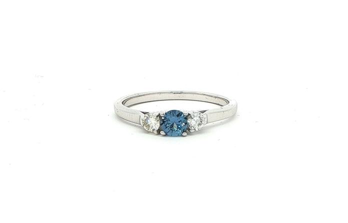 content/products/Estate Piece: 3-Stone Montana Sapphire and Diamond Ring in White Gold (0.45cts TWT)