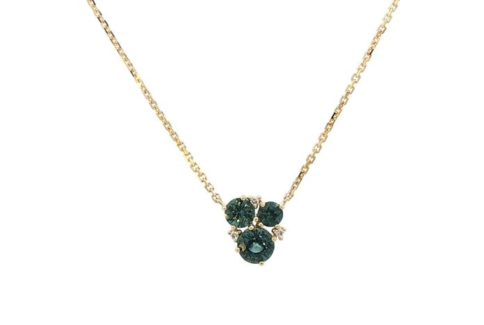 content/products/6-Stone Montana Sapphire and Diamond Cluster Necklace in Yellow Gold (1.13cts TWT)