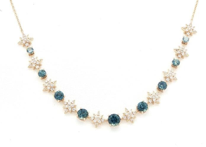content/products/Alternating Montana Sapphire and Diamond Pave Star and 4-Prong Necklace in Yellow Gold (3.36cts TWT)