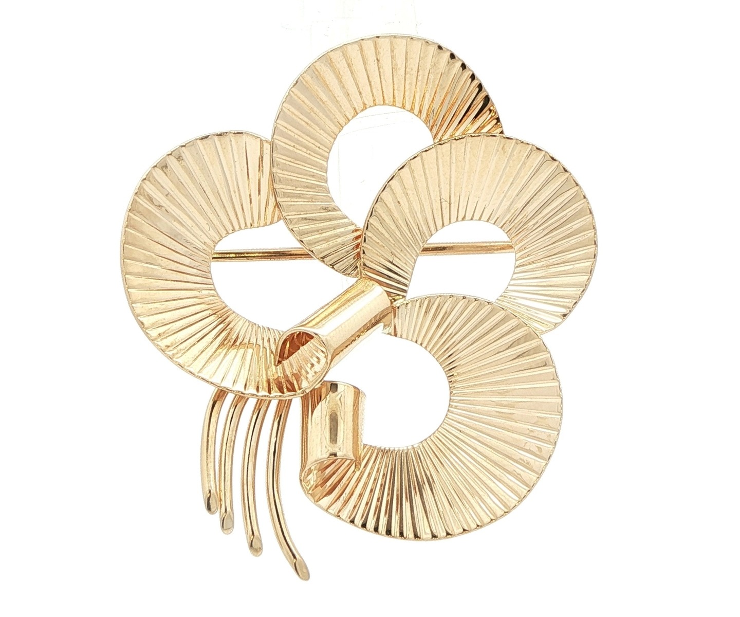 Estate Piece: Tiffany & Co 4-Loop Pin in Yellow Gold