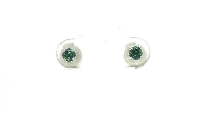 content/products/4-Prong Bluish Green Montana Sapphire Stud Earrings in White Gold (0.45cts TWT)