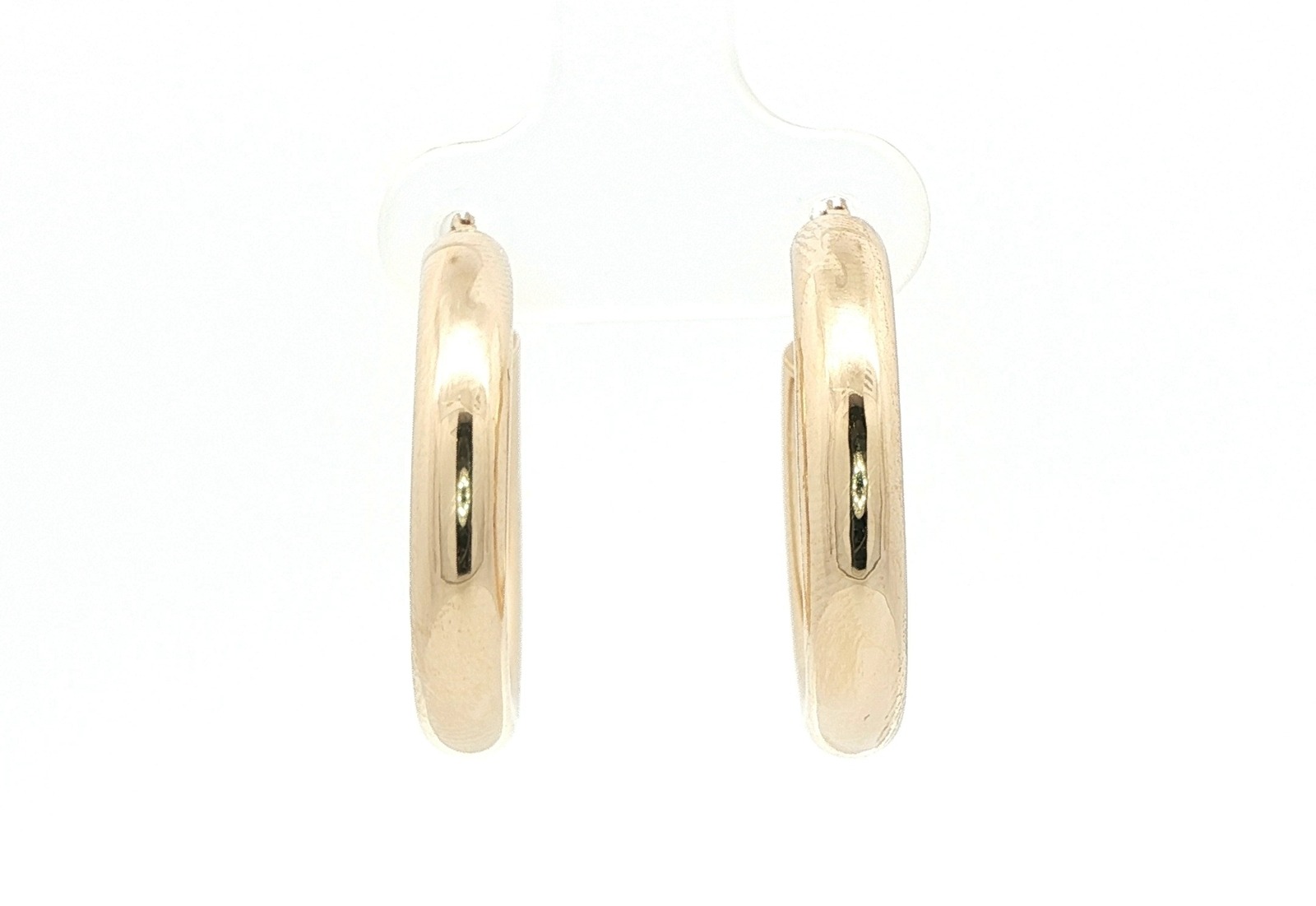Estate Piece: Hollow Hoop Earrings in Yellow Gold
