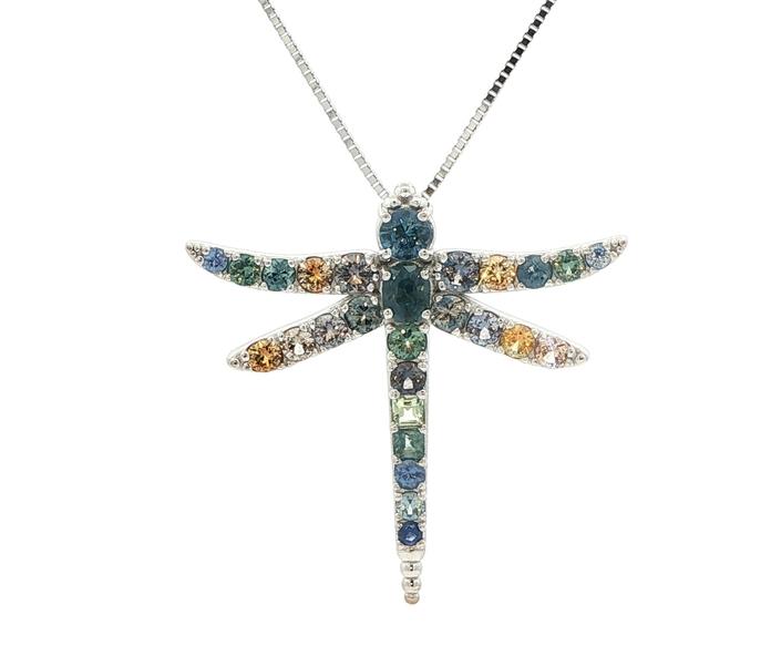 content/products/Dragonfly Montana Sapphire Pave Necklace in White Gold (3.50cts TWT)