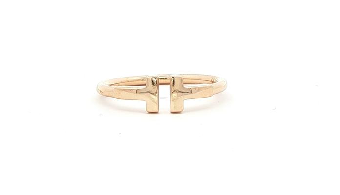 content/products/Estate Piece: Tiffany & Co "T" Ring in Yellow Gold