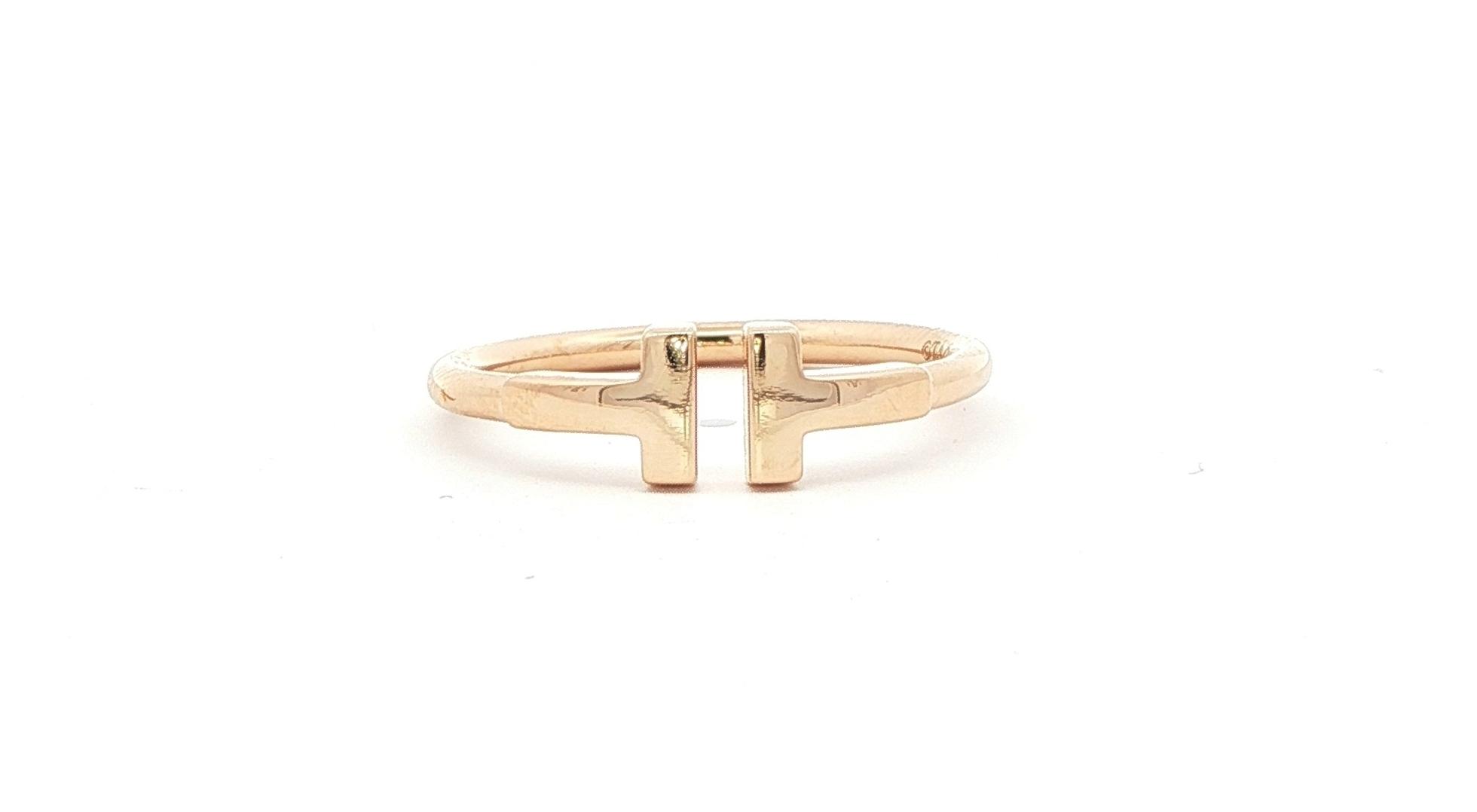 Estate Piece: Tiffany & Co "T" Ring in Yellow Gold