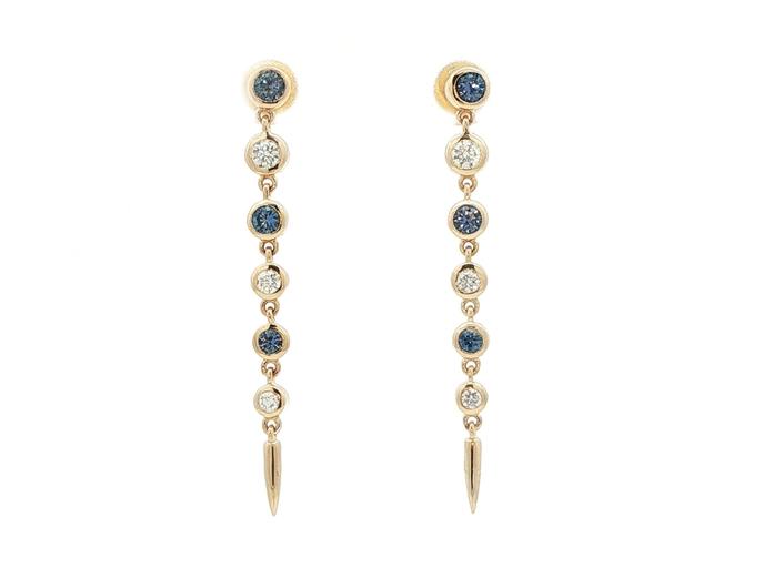 content/products/Bezel-Set Drop Dangle Montana Yogo Sapphire and Diamond Earrings in Yellow Gold (0.56cts TWT)