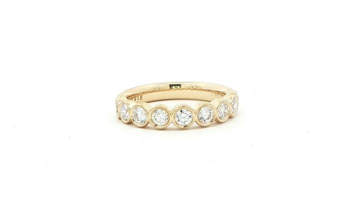 content/products/9-Stone Bezel-Set Diamond Band in Yellow Gold (0.75cts TWT)