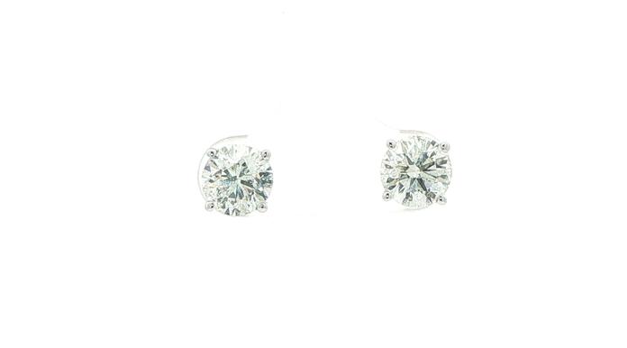 content/products/4-Prong Diamond Stud Earrings in White Gold (2.38cts TWT)