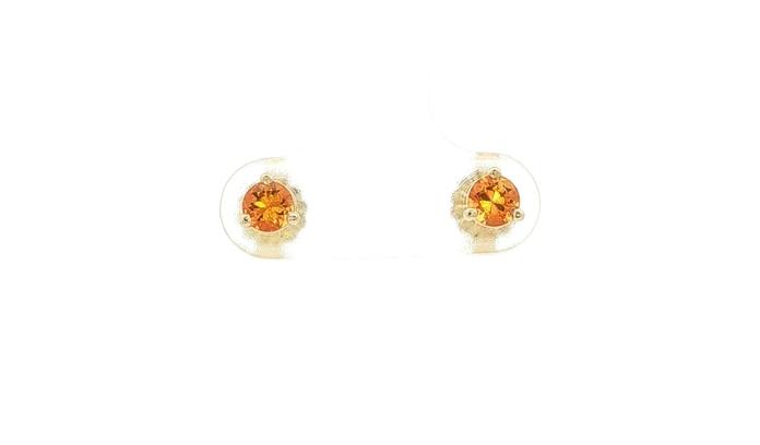 content/products/3-Prong Basket-Set Orange Montana Sapphire Stud Earrings in Yellow Gold (0.56cts TWT)