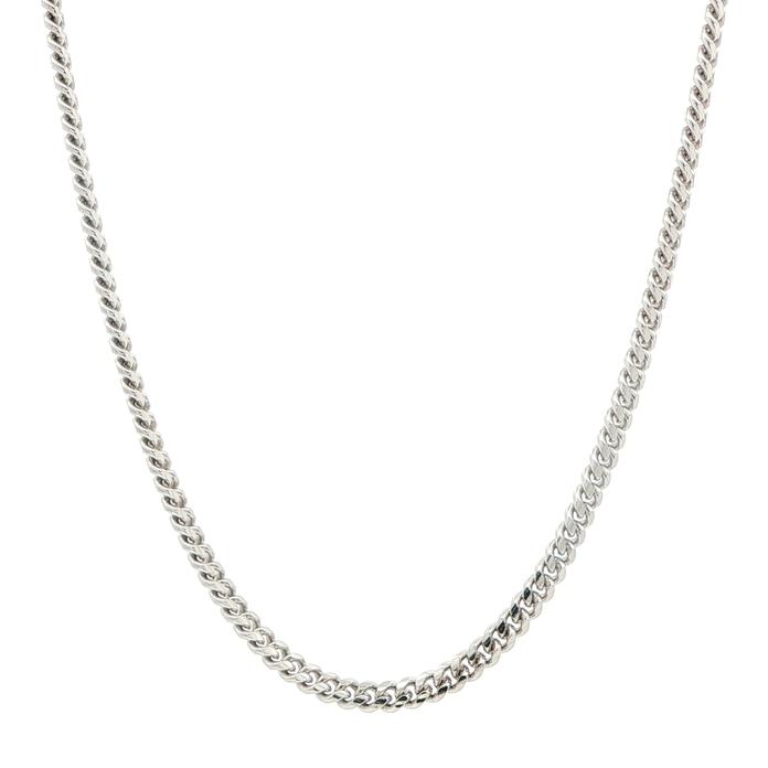 content/products/Cuban Link Chain Necklace in Sterling Silver (2.6mm)