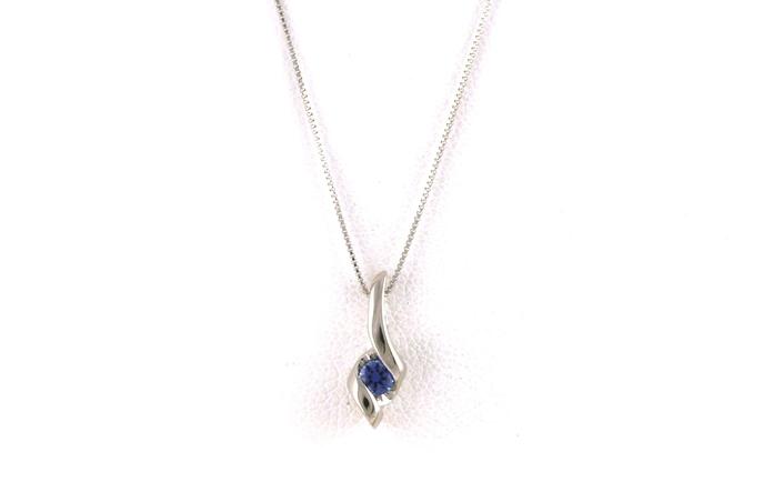 content/products/Twist Style Montana Yogo Sapphire Solitaire Necklace in White Gold (0.10ct)