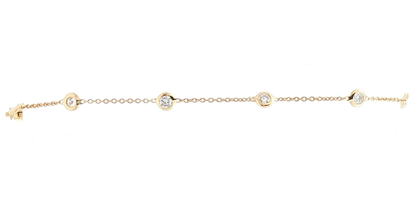 Diamond Station Bracelet in Yellow Gold (0.50cts TWT)