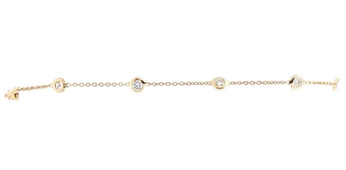 content/products/Diamond Station Bracelet in Yellow Gold (0.50cts TWT)