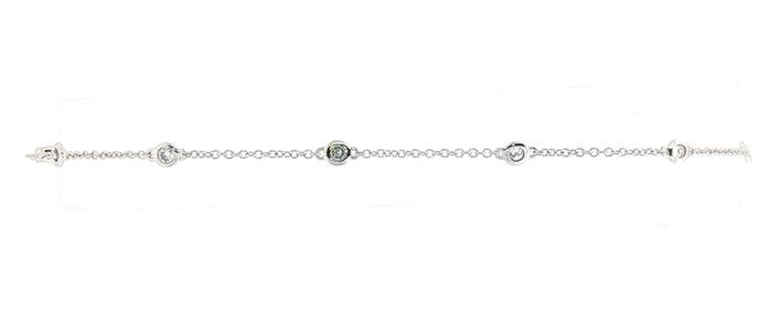 content/products/9-Stone Diamond Station Bracelet in White Gold (0.25cts TWT)