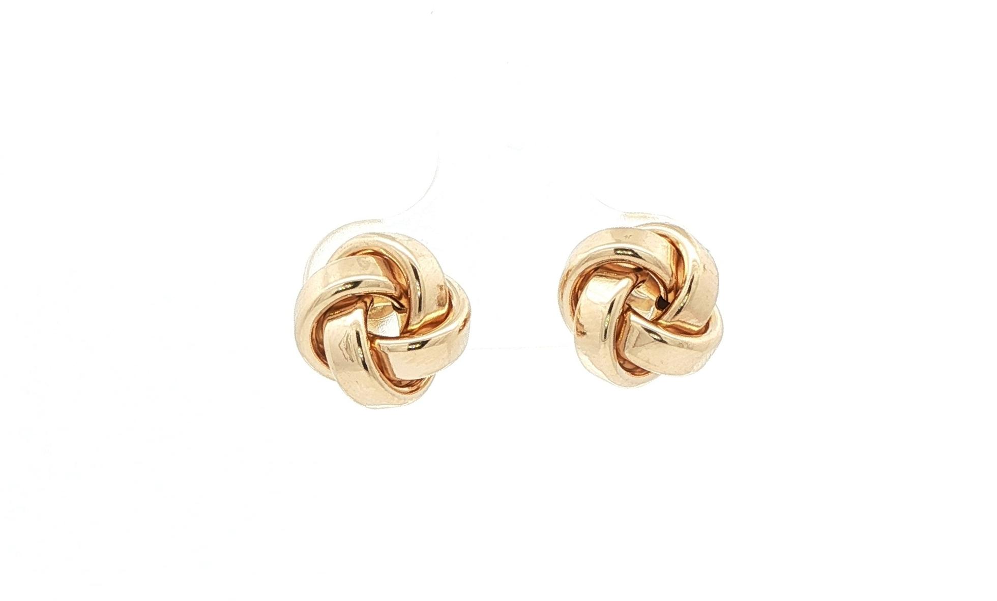 Estate Piece: Knot Stud Earrings in Yellow Gold