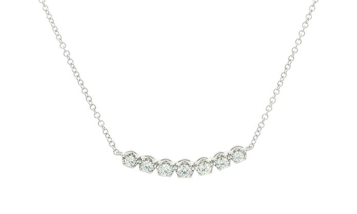 content/products/7-Stone Diamond Bar Necklace in White Gold (0.31cts TWT)