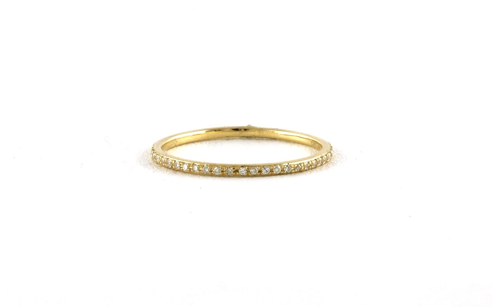 Diamond Micro Eternity Fashion Band in Yellow Gold (0.15cts TWT)