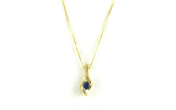 content/products/Twist Style Montana Yogo Sapphire Solitaire Necklace in Yellow Gold (0.05cts)