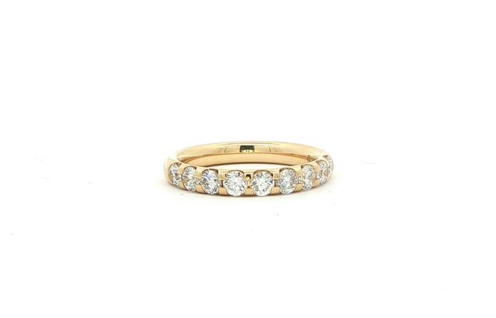 content/products/9-Stone Pave-Set Diamond Comfort-Fit Band in Yellow Gold (1.00cts TWT)