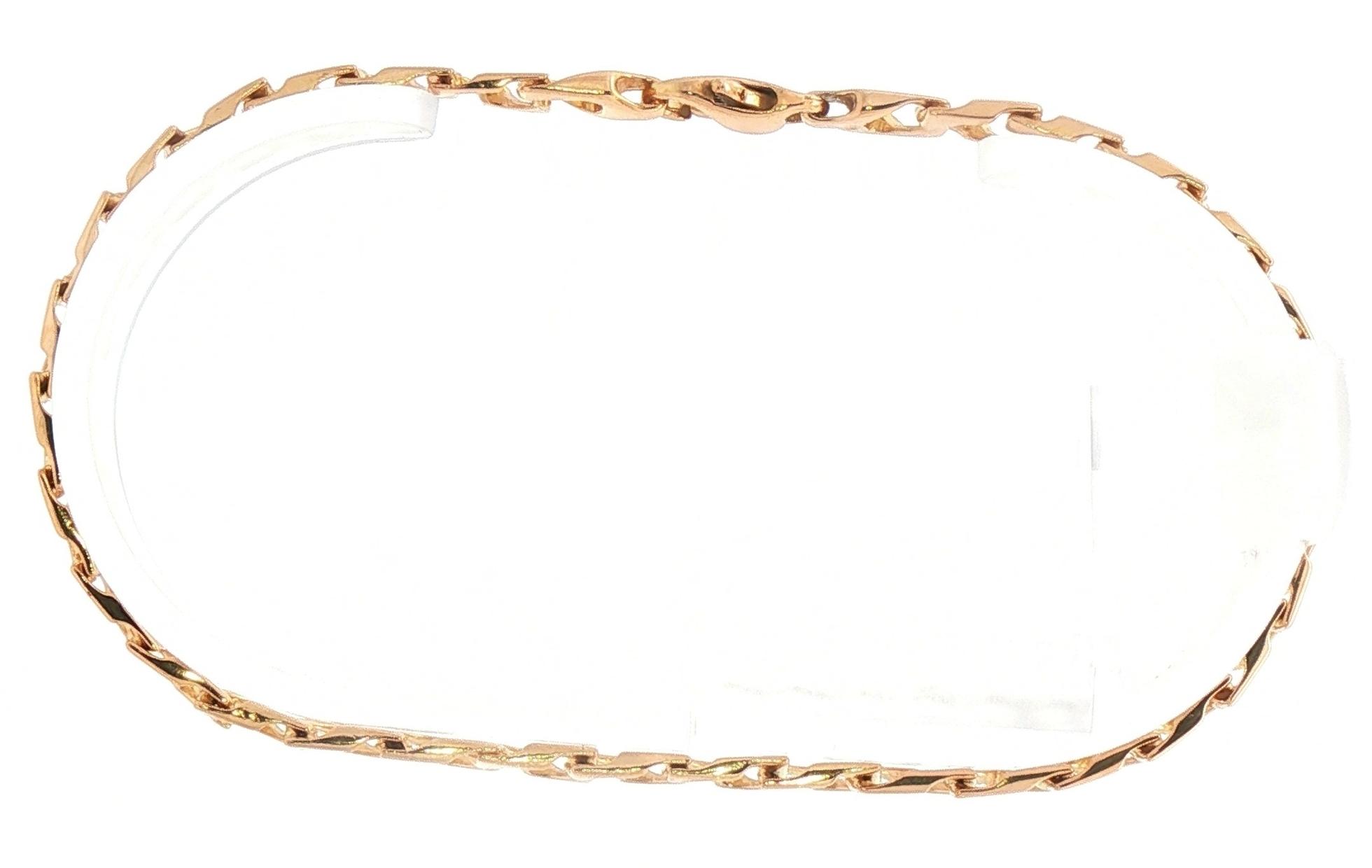 Estate Piece: Fancy Square Link Bracelet in Yellow Gold side