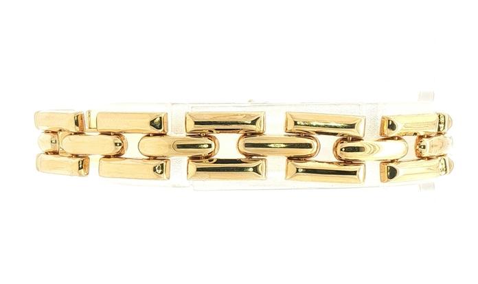 content/products/Estate Piece: Franco Square Link Bracelet in Yellow Gold