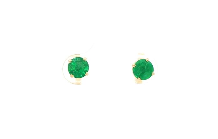 content/products/Estate Piece: 4-Prong Emerald Stud Earrings in Yellow Gold (1.50cts TWT)
