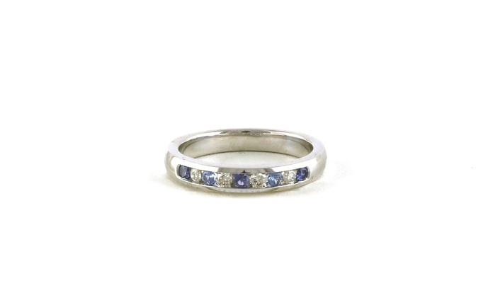content/products/Alternating Montana Yogo Sapphire and Diamond Channel-Set Ring in White Gold (0.34cts TWT)