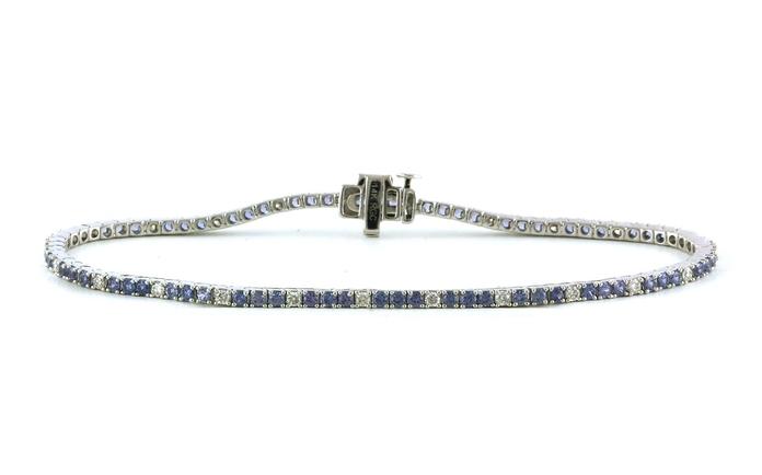 content/products/4-Prong Line Montana Yogo Sapphire and Diamond Tennis Bracelet in White Gold (3.08cts TWT)