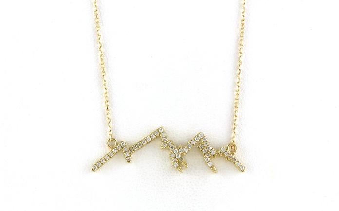 content/products/Diamond Pave Mountain Silhouette Necklace in Yellow Gold (0.25cts TWT)