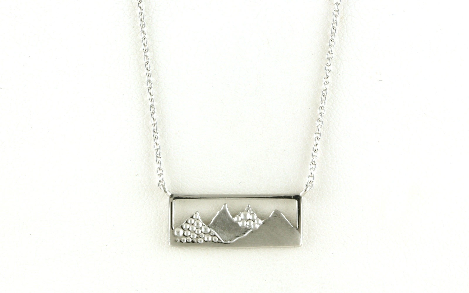 Rectangle Mountain Necklace in Sterling Silver