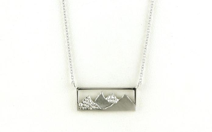 content/products/Rectangle Mountain Necklace in Sterling Silver
