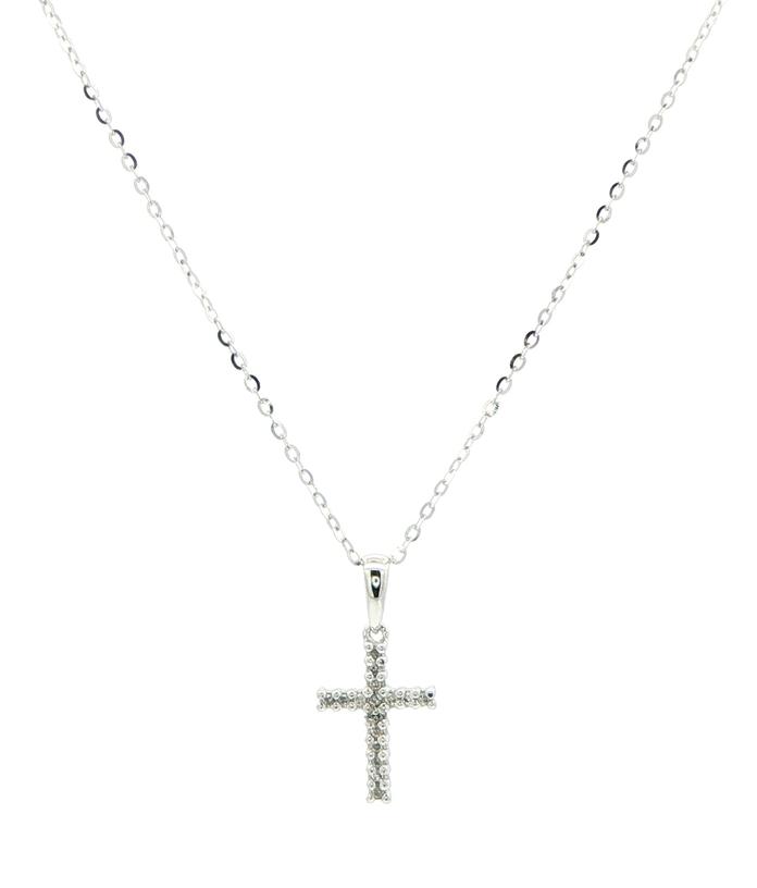 content/products/Diamond Pave Cross Necklace in White Gold (0.06cts TWT)