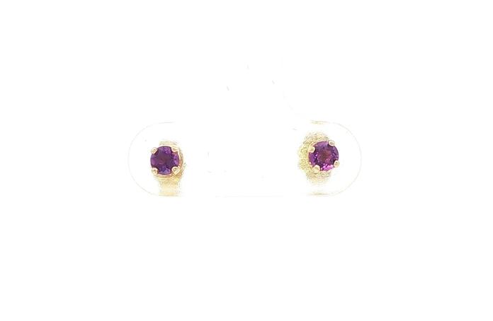 content/products/Estate Piece: Amethyst Stud Earrings in Yellow Gold (0.20cts TWT)