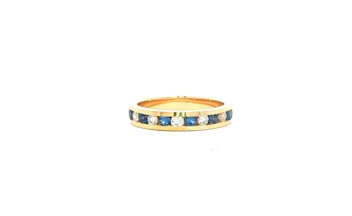 content/products/11-Stone Channel-set Alternating Montana Yogo Sapphire and Diamond Ring in Yellow Gold (0.47cts TWT)