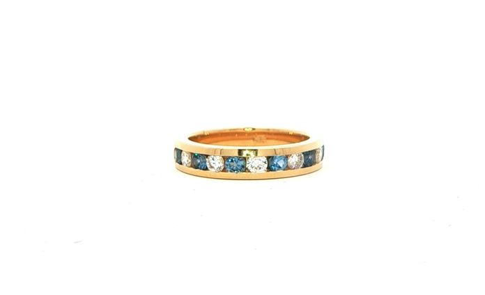 content/products/11-Stone Channel-set Alternating Montana Yogo Sapphire and Diamond Ring in Yellow Gold (0.98cts TWT)