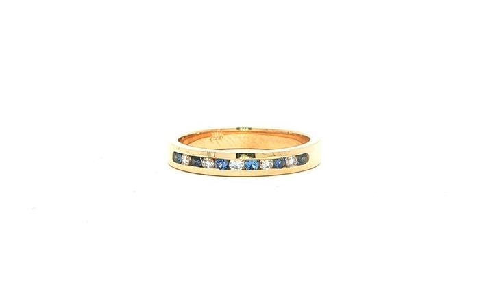content/products/11-Stone Channel-set Alternating Montana Yogo Sapphire and Diamond Ring in Yellow Gold (0.28cts TWT)